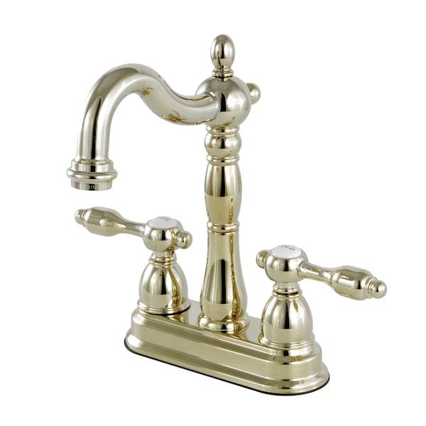 4" Centerset Bar Faucet, Polished Brass